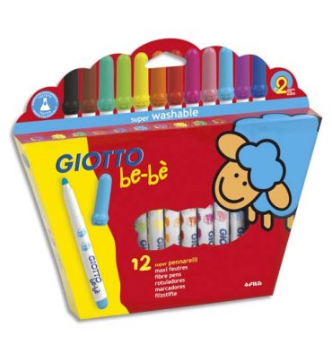 GIOTTO be bè - Boîte de 12 Crayons cire maxi