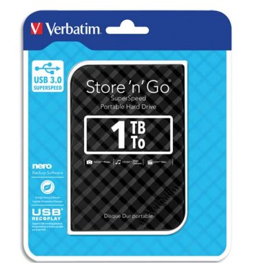 Verbatim Store 'n' Go USM 500GB disque dur externe 500 Go Noir