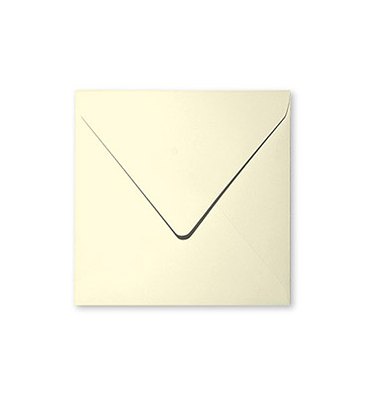 CLAIREFONTAINE 20 enveloppes 120g POLLEN 16,5 x 16,5 cm ivoire