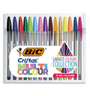 Stylo point fine : Pack de 8 stylos BIC couleurs assorties - Talos