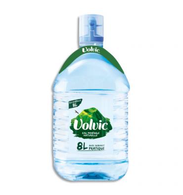 Fontaine eau minérale Volvic bouteille 8 L sur