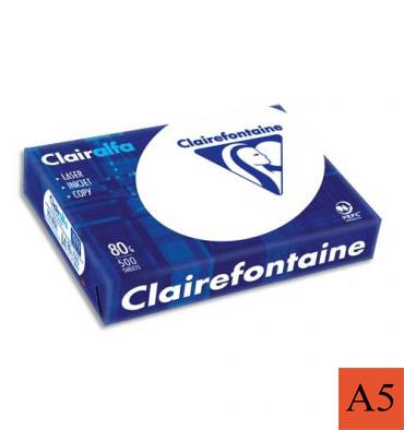 Clairefontaine Clairalfa ramette de papier A5 (500 feuilles) - blanc  Clairefontaine