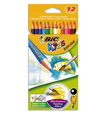 Crayons cire pour décoration des vitres - 12 couleurs - Peinture
