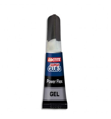 LOCTITE Super Glue-3 Power Flex Gel, Tube de colle instantanée en gel 3  grammes
