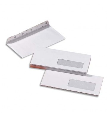 Enveloppe blanche Raja Premium format C5 - 162 x 229 mm - avec fenêtre -  Fermeture auto-adhésive - Papier vélin 90 g/m² pas cher